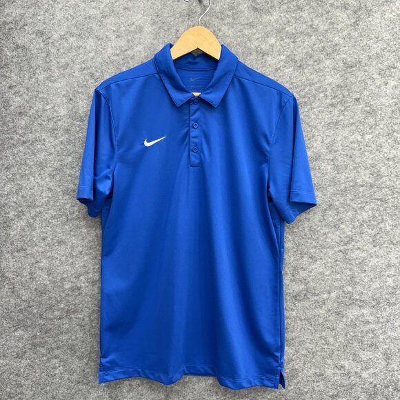 NIKE Dri-Fit Polo Men's Golf Polo Shirt, Performance Activewear, Blue, M, NEW - Picture 1 of 10